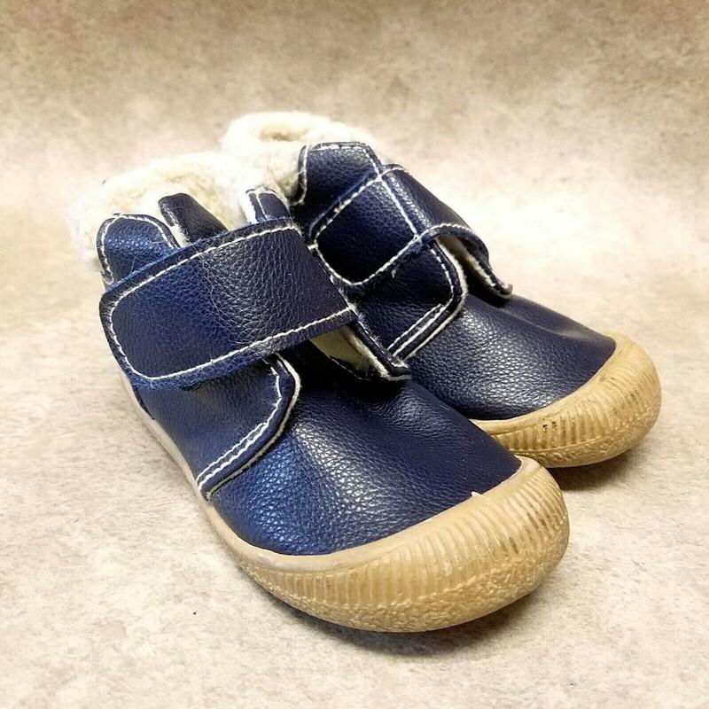 First Steps Boys Size 5 Navy Blue Ankle Boots Winter Booties