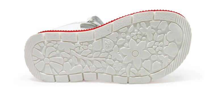 FLAMINGO Girls Sandals Double Hook&Loop Orthopedic Flower Print EU 26/US 9.5