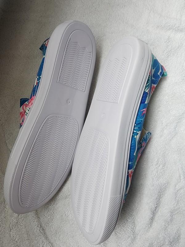 Flamingo Slip On Canvas Sneakers. Size 41