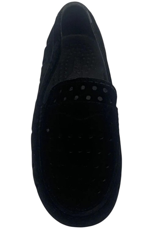 Floafers Toddler's Boy Prodigy Driver Faux Suede Loafers Black