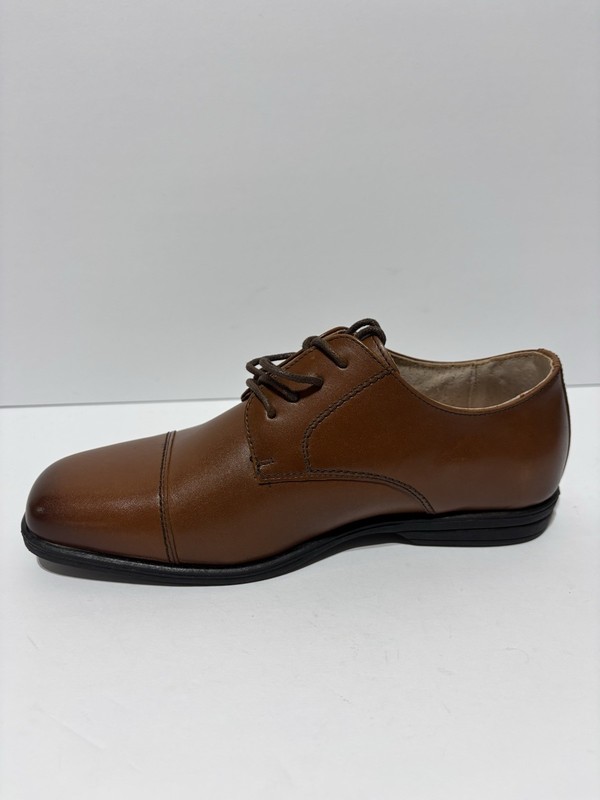 Florsheim Big Kids’ Reveal CP Oxford JR. Cognac Boys’ Size 3.5 M