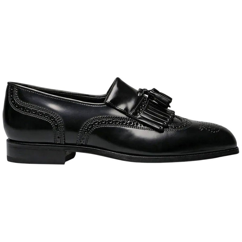 Florsheim Lexington Black Smooth Leather Wingtip Dress Loafer (USA Men Size)