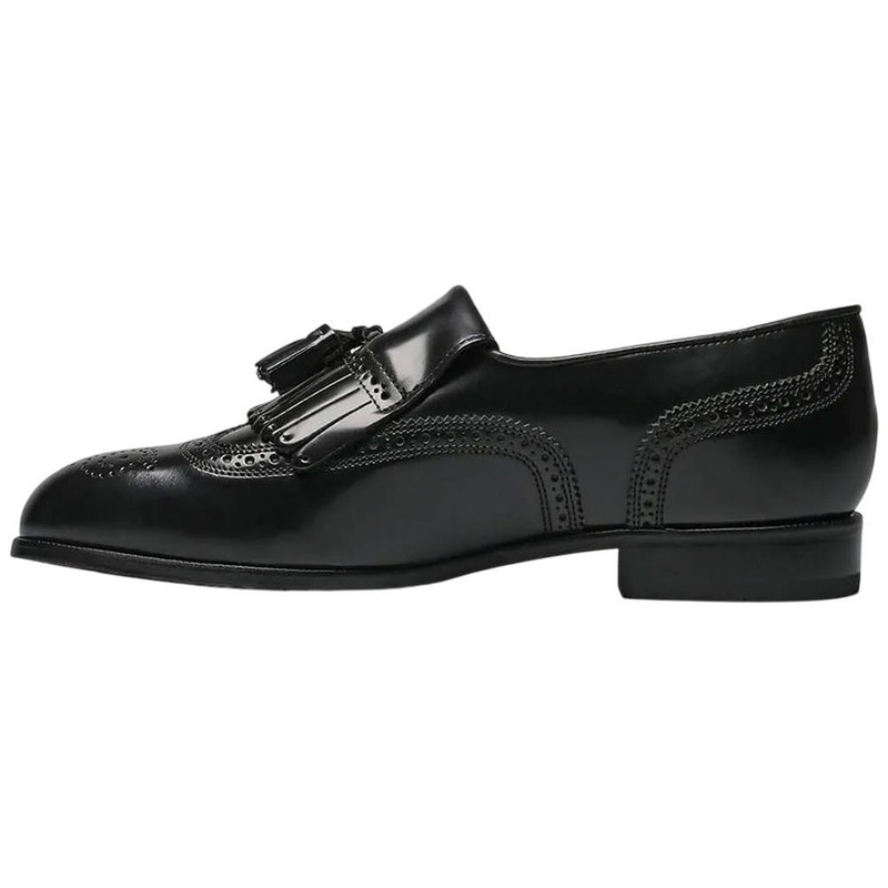 Florsheim Lexington Black Smooth Leather Wingtip Dress Loafer (USA Men Size)