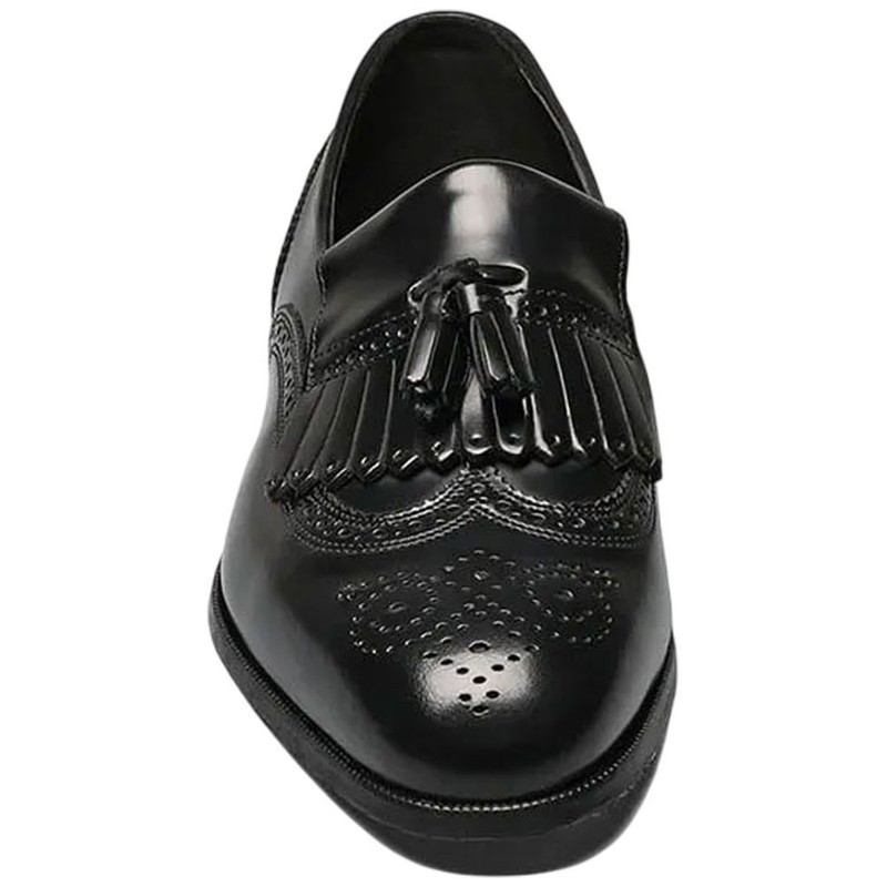 Florsheim Lexington Black Smooth Leather Wingtip Dress Loafer (USA Men Size)
