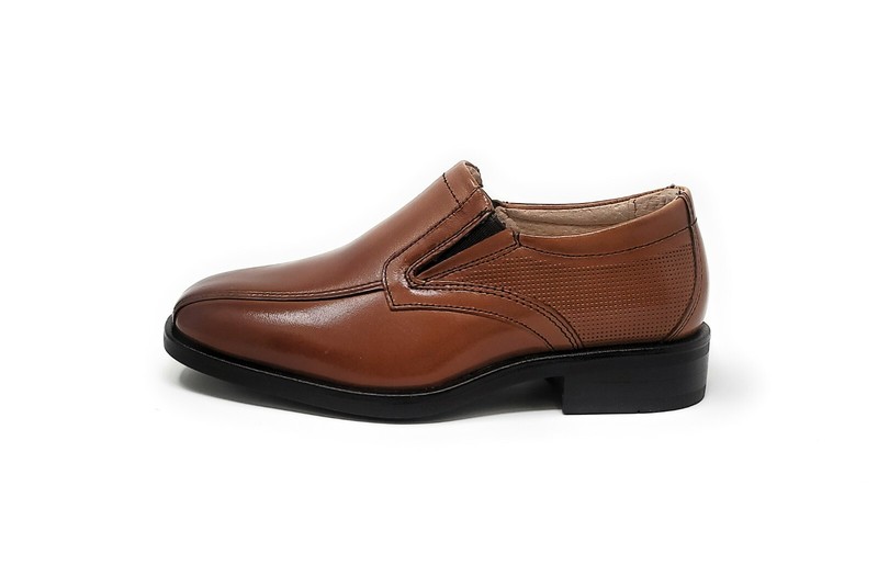 Florsheim Little/Big Kids Postino Bike Toe Slip On Shoes 16638-221M - Cognac