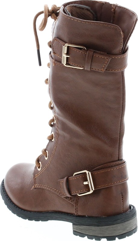 Forever Mango 27K Little Kids Combat Lace Up Boots