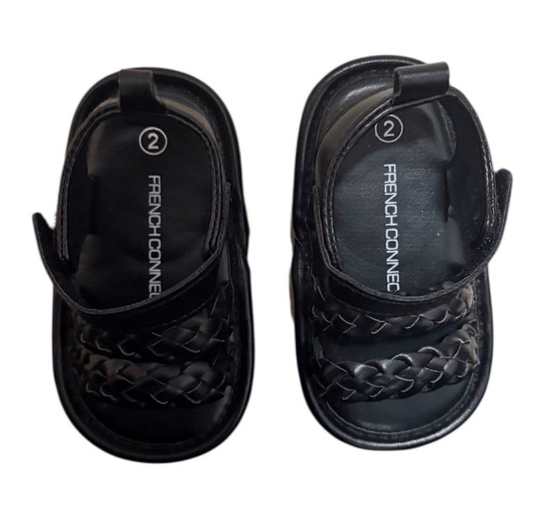 French Connection Baby Boys Sandals Size 3-6 Months Black