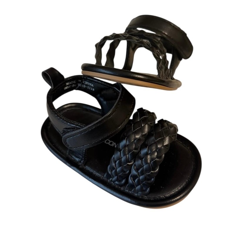French Connection Baby Boys Sandals Size 3-6 Months Black