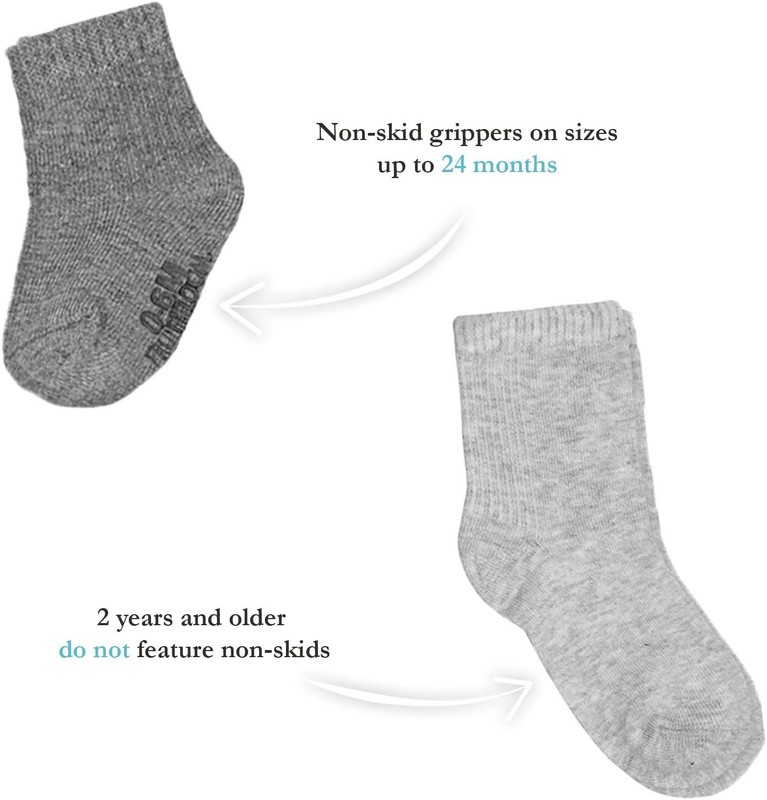 Fruit Of The Loom Baby 14-Pack Grow & Fit Flex Zones 12-24 Months Grey