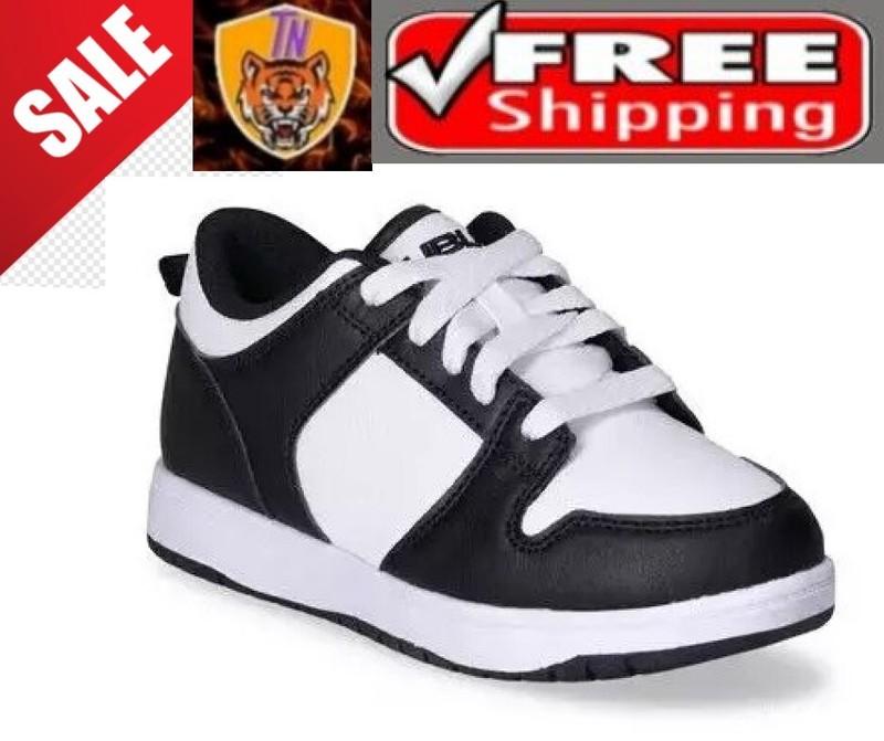 FUBU Boys SIZE 6 Half Court Low Top Sneakers Black/White