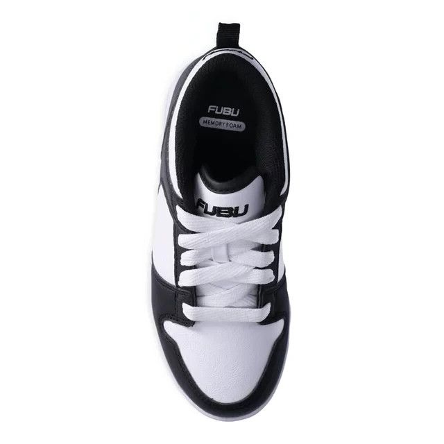 FUBU Boys SIZE 6 Half Court Low Top Sneakers Black/White