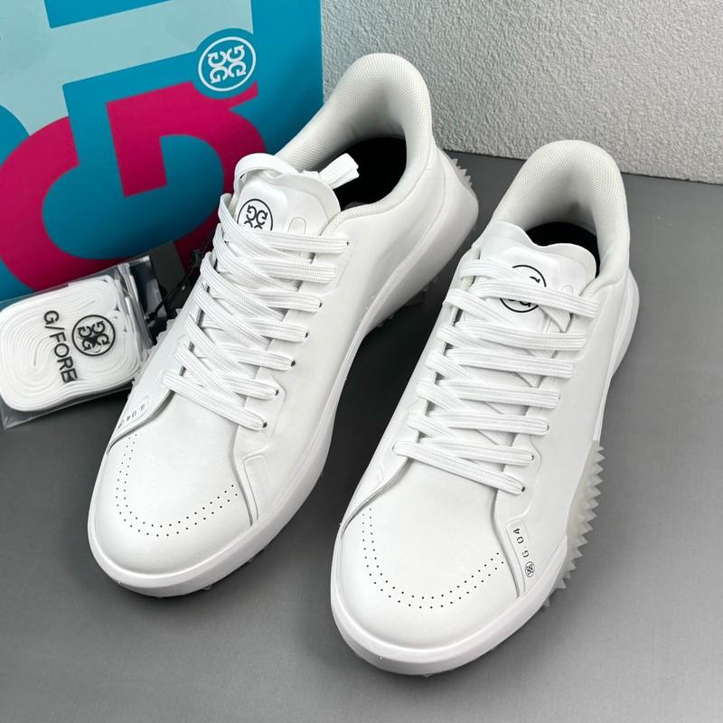 G/Fore G.112 Men's Golf Shoes White Leather Grey Rubber Sneaker Shoes US 10-12