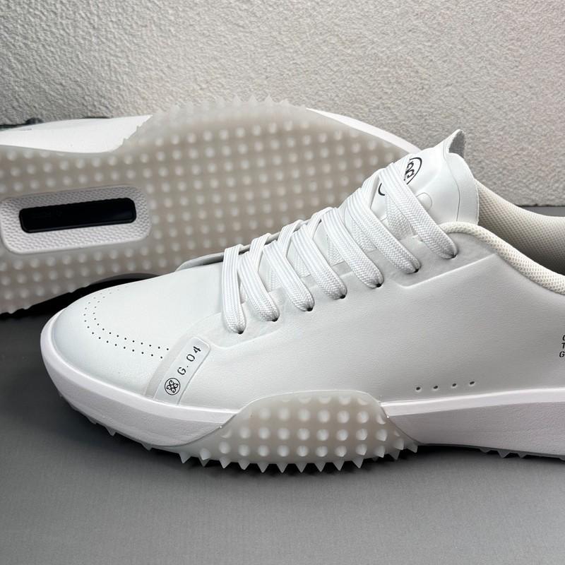 G/Fore G.112 Men's Golf Shoes White Leather Grey Rubber Sneaker Shoes US 10-12