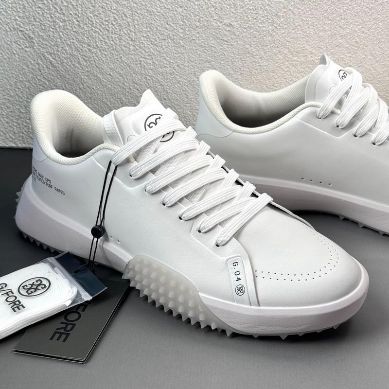 G/Fore G.112 Men's Golf Shoes White Leather Grey Rubber Sneaker Shoes US 10-12