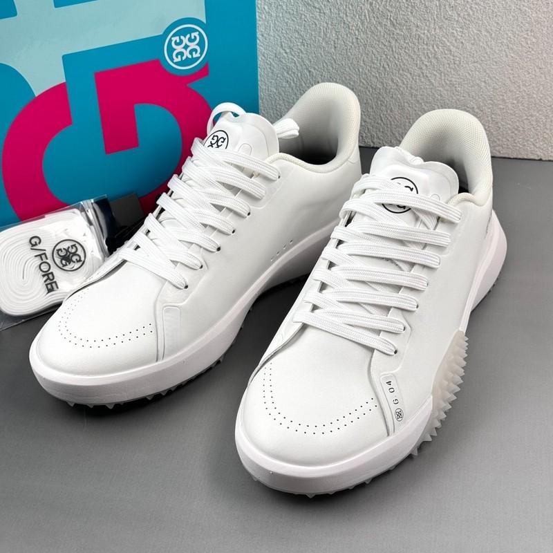 G/Fore G.112 Men's Golf Shoes White Leather Grey Rubber Sneaker Shoes US 10-12