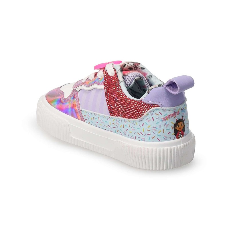 Gabby's Dollhouse Shoes Toddler Girls 5 6 7 8 Sneakers Pink NWT NEW Slip On Tie