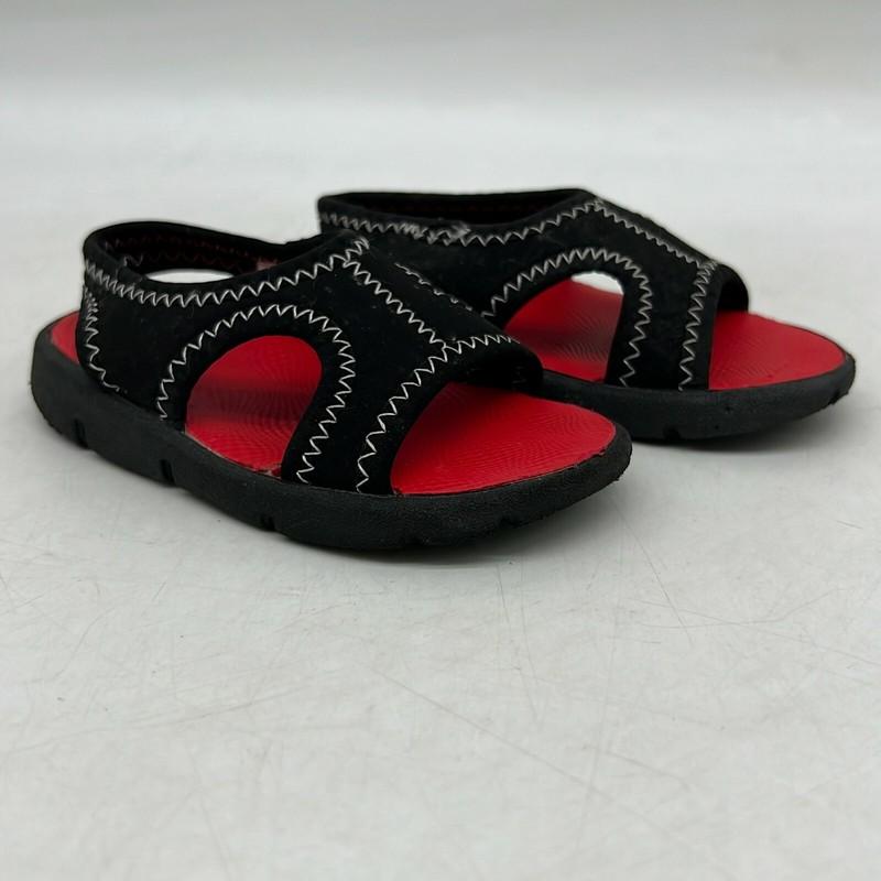 Garanimals Toddler Boys Open Toe Slip On Casual Red Sling Back Sandals Size 5