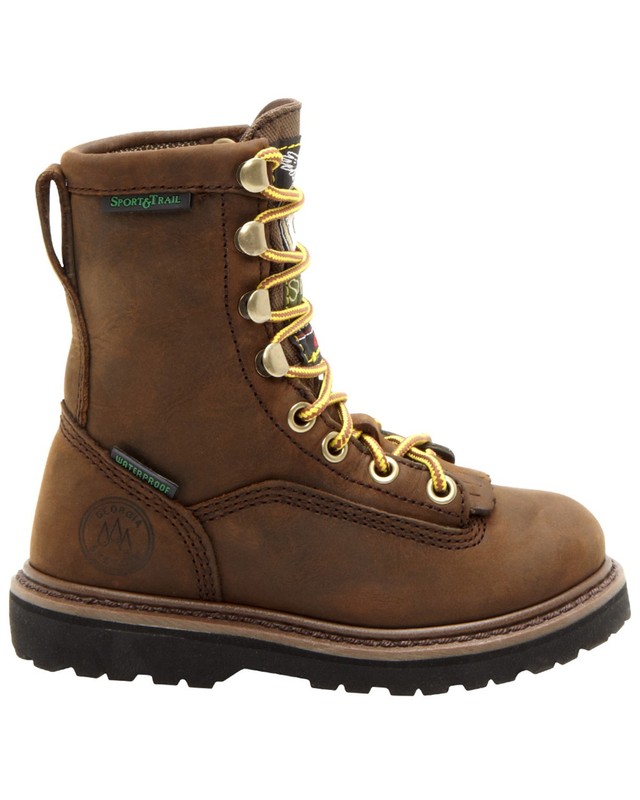 Georgia Boys' Insulated Outdoor Waterproof Lace-Up Boot - G2048_Y