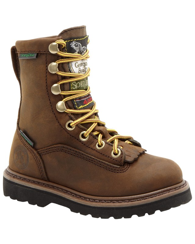 Georgia Boys' Insulated Outdoor Waterproof Lace-Up Boot - G2048_Y