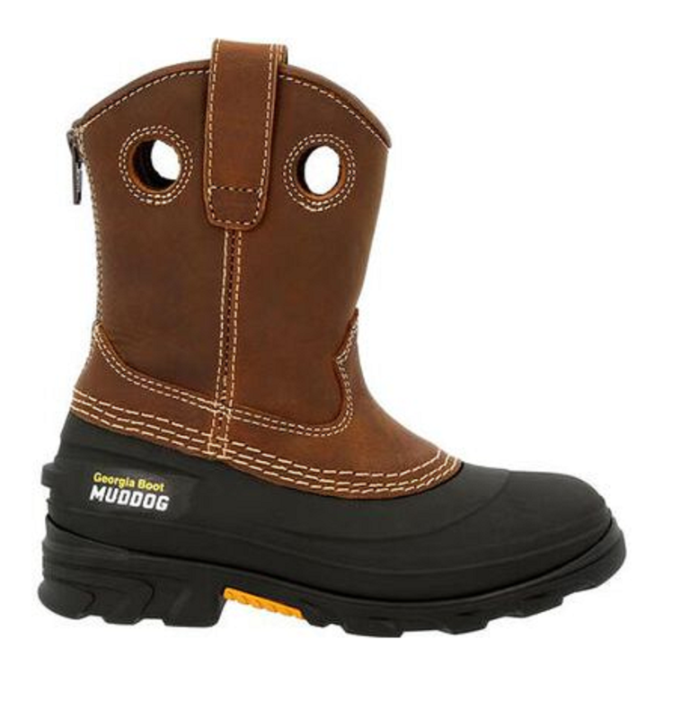 Georgia Kid's Muddog Round Toe Slip Resistant Boot GB00481C