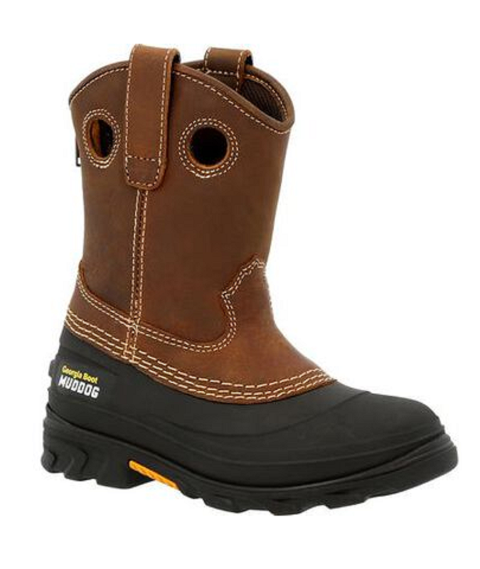 Georgia Kid's Muddog Round Toe Slip Resistant Boot GB00481C