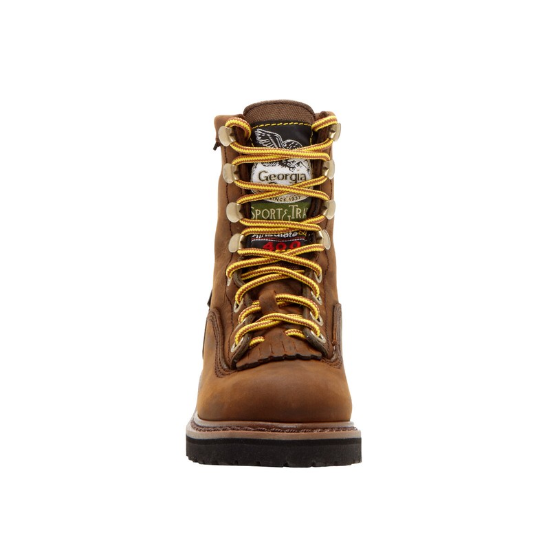 Georgia Kids Boys Mississippi Tan Leather Insulated W/P Hiking Boots