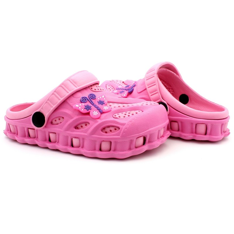 Girl Kids Toddler Garden Clogs Shoes Slip-On Casual Two-tone Slipper Sandals
