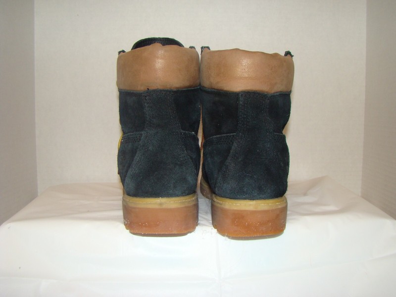 Girl's Blue Timberland 6 Inch Work Boots. Size 8.5