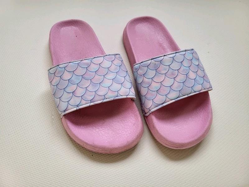 Girl's Little Kid Shoes Size 12.5 Sandals Clippers Flip-Flops Mermaid