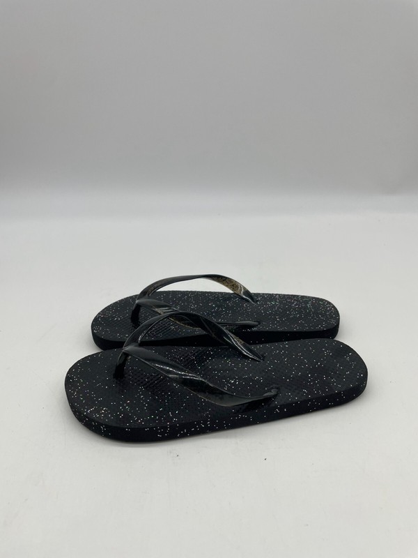 Girls Black Color Thong Flip Flops Sandals Size 12/13