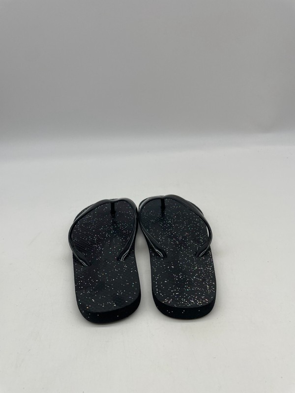 Girls Black Color Thong Flip Flops Sandals Size 12/13