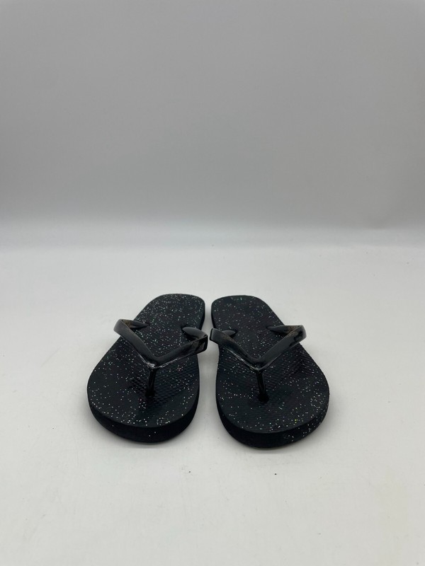 Girls Black Color Thong Flip Flops Sandals Size 12/13