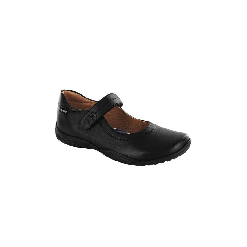 Girls Black Leather School Shoes Sizes 5 5.5 6 6.5 7 8.5 – Comfy Durable
