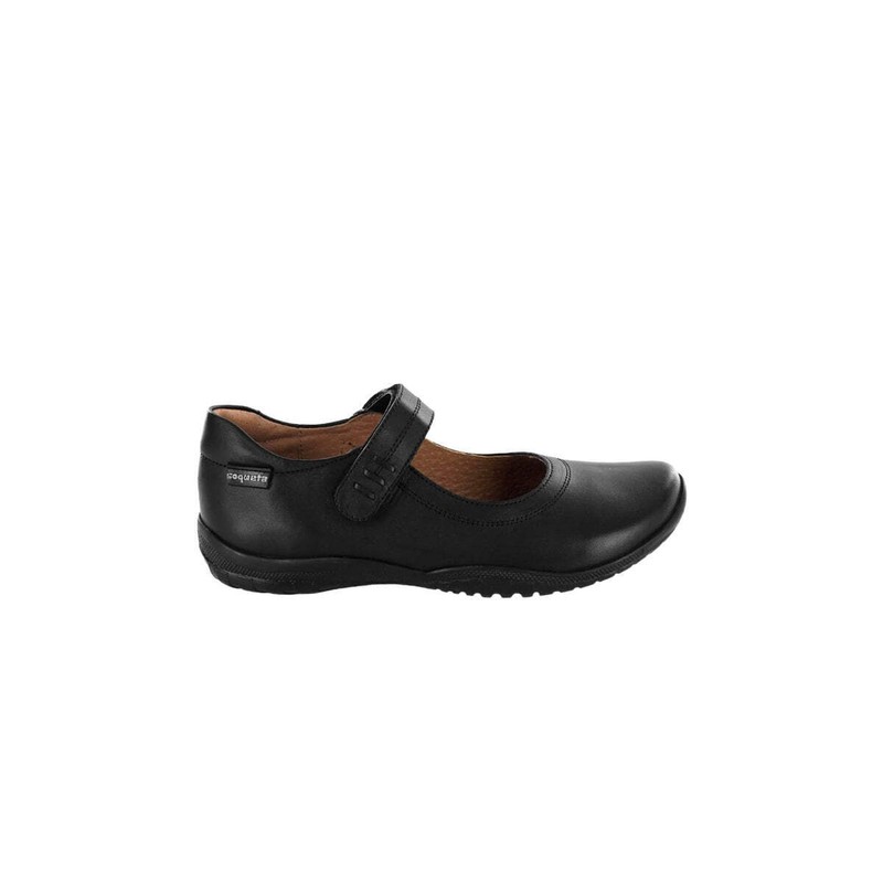 Girls Black Leather School Shoes Sizes 5 5.5 6 6.5 7 8.5 – Comfy Durable