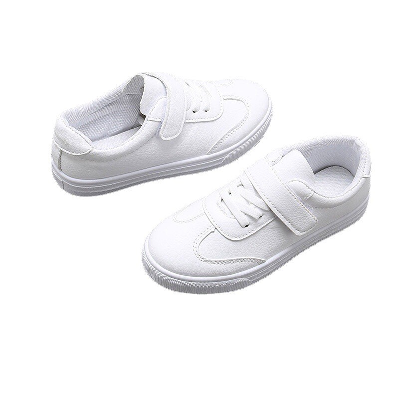 Girls Boys Kids School Soft Rubber Sole Performance Sports Shoes White Size US