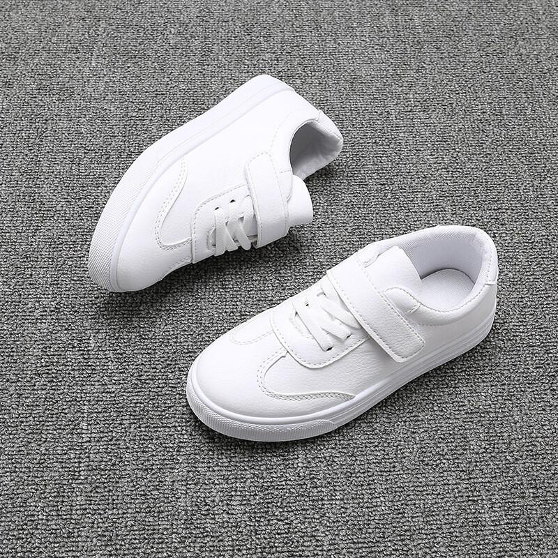 Girls Boys Kids School Soft Rubber Sole Performance Sports Shoes White Size US