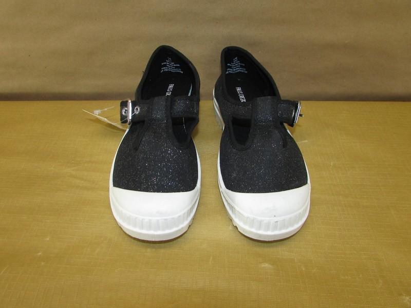 Girls Falls Creek Alice Black And White Buckle Shoes