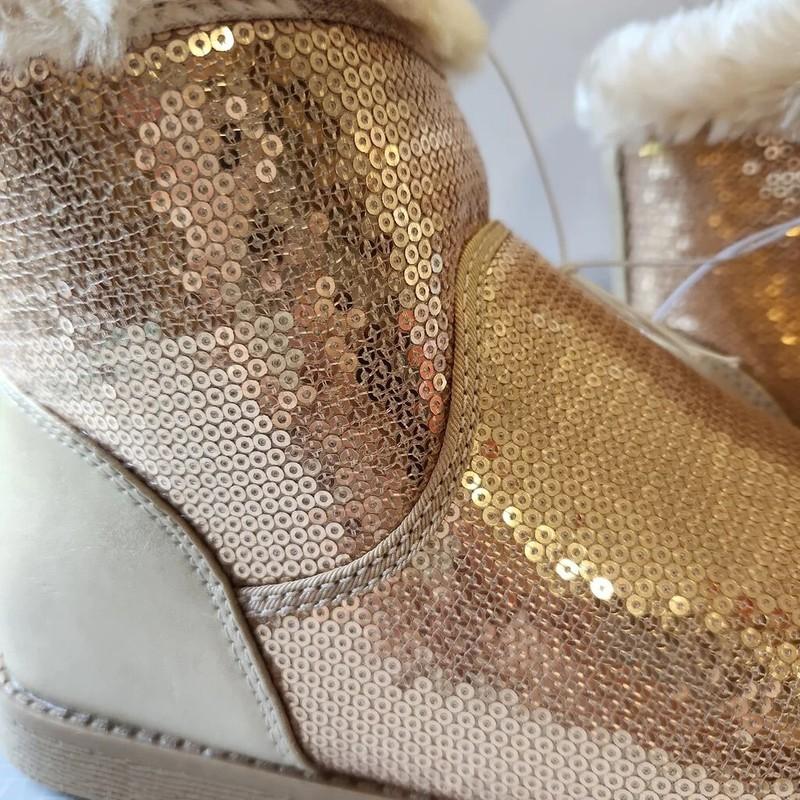 Girls' Georgeina Flip Sequin Shearling Style Boots - Cat & Jack™ 4