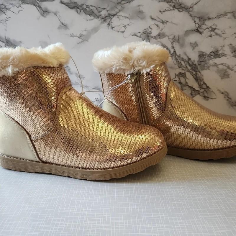 Girls' Georgeina Flip Sequin Shearling Style Boots - Cat & Jack™ 4