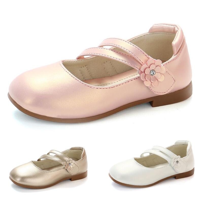Girls Kids Casual Patent Leather Mary Jane Wedding Party School Shoes Pumps US