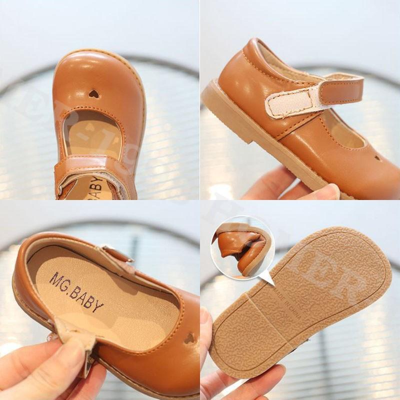 Girls Kids Mary Jane Leather Shoes Youth School Wedding Party Outdoor Flat Pumps