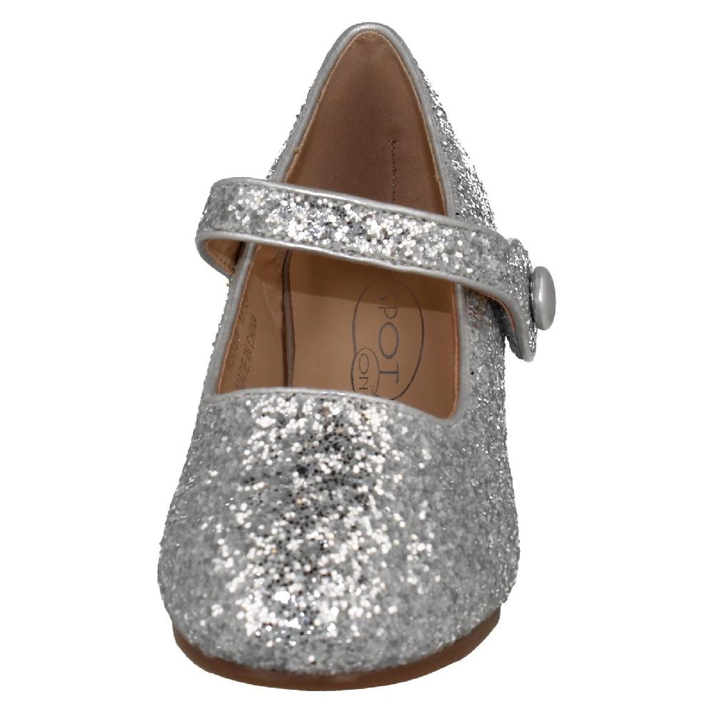 Girls Kitten Heel Party Shoes - H3R089