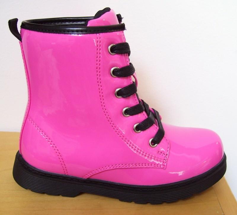 Girls Laundry Girl Welma 61T Pink Black Boots Sz 10 11 Or 12