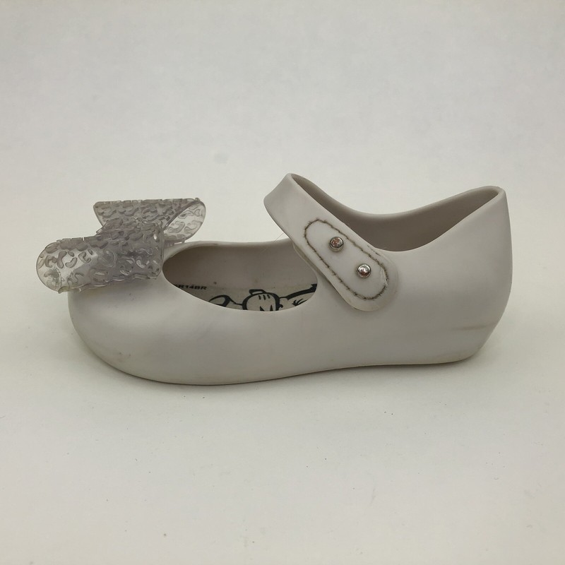 Girls MINI MELISSA Casual White Disney Minnie Mouse Sandals Size UK 7 Infant