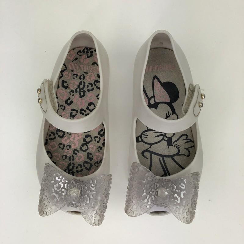 Girls MINI MELISSA Casual White Disney Minnie Mouse Sandals Size UK 7 Infant