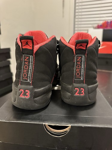 Girls Nike Air Jordan Retro Black X Siren Red Youth 5.5Y 510815-008 2012