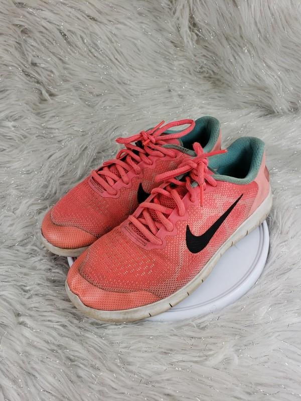 Girls Nike Free RN 2017 904258-600 Racer Pink Size 5.5Y Sneakers Athletic Shoes