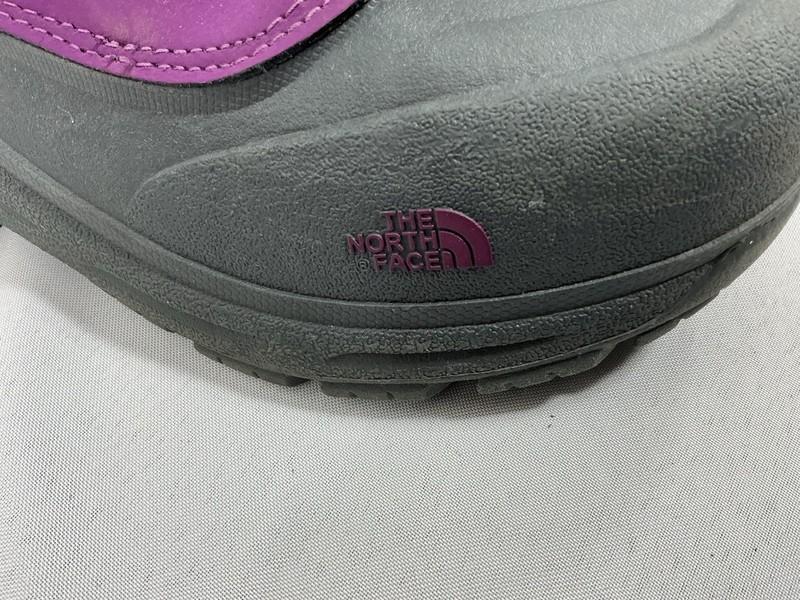 Girls North Face Alpine Midcalf Snow Boots 7 Purple Black Insulated Waterproof