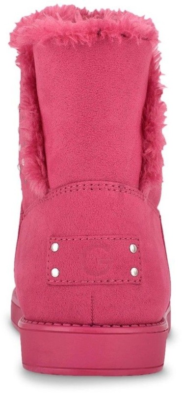 Girls Pink Faux Fur Boots – GBG Los Angeles Ayvie Size 6.5