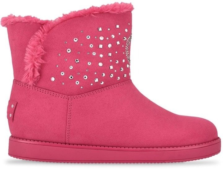Girls Pink Faux Fur Boots – GBG Los Angeles Ayvie Size 6.5